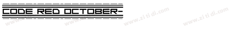 Code Red October字体转换